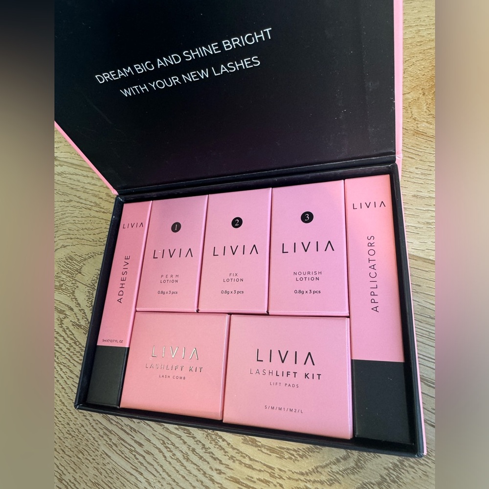 Livia Eyelash lift kit NWT